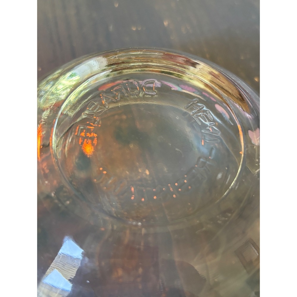 Vintage Fruit Motif Glass Nesting Mixing Bowls Set of 5 Heat Resistant Clear - Picture 4 of 12